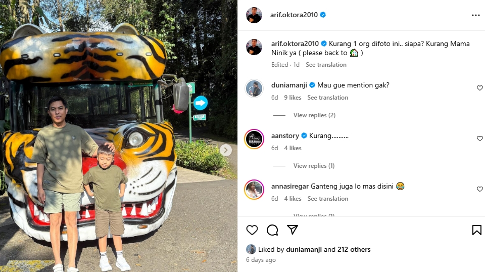 Anji Komentari Postingan Kompol Arif Oktora [Instagram]